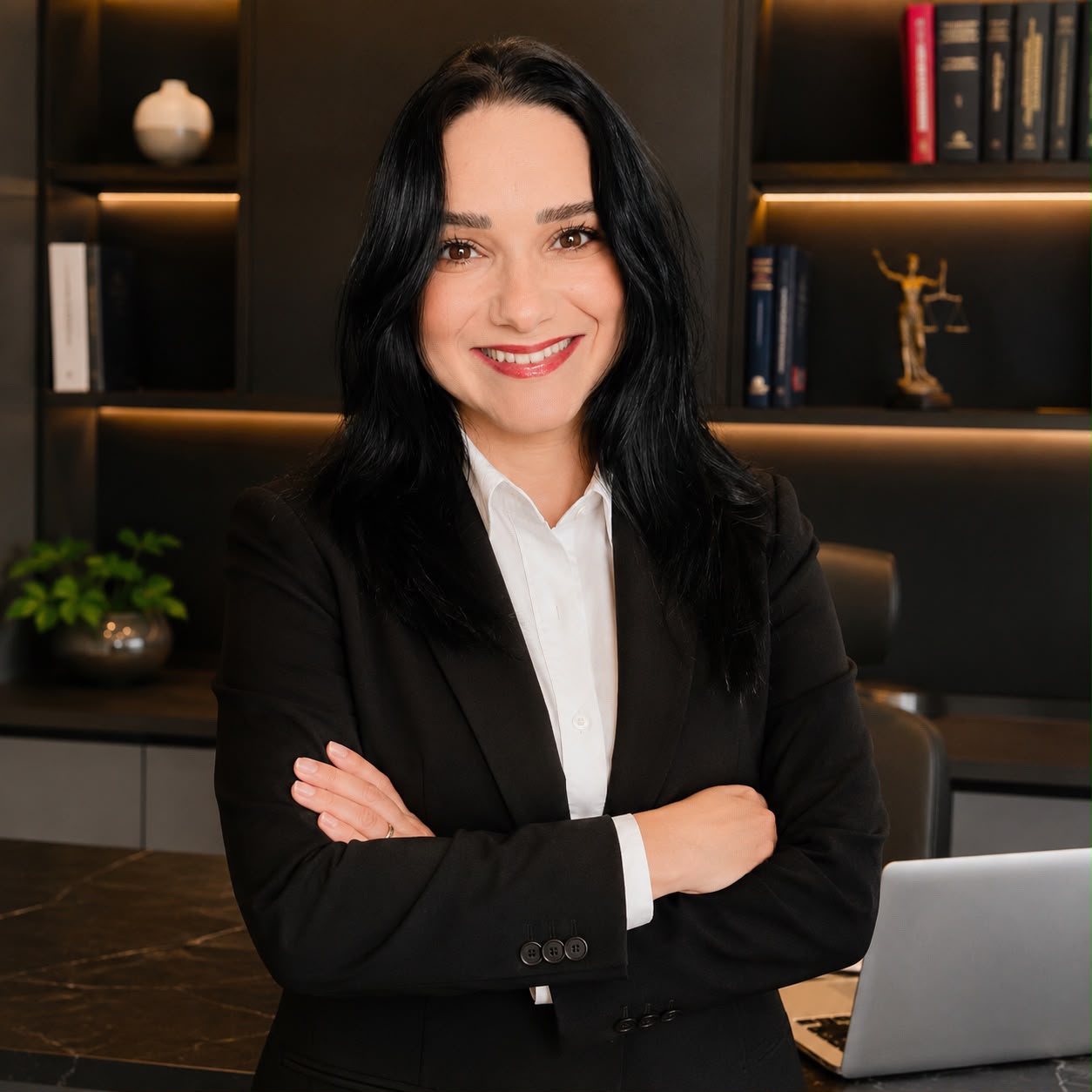 Caroline Mak, advogada, em seu escritório